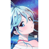 Poster Hd Chica Anime Autoaderible Hermosos Diseños