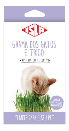 Kit De Cultivo Grama De Gato E Trigo (linha Pet) Isla