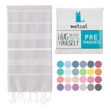 Toalla Turca Wetcat, Super Liviana, Extra Absorbente, Gris C