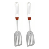 Set X 2 Espatula De Acero Con Mango De Plastico Loekemeyer