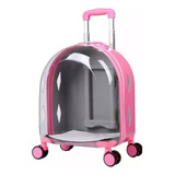 Mala Pet Rodinhas Mochila Transparente Transporte Cães Gatos