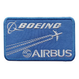 Parche Bordado Boeing Airbus Tarjetero Aviacion Motores