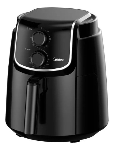 Freidora De Aire Air Fryer Midea Negra 4l Digital Af-d140bar