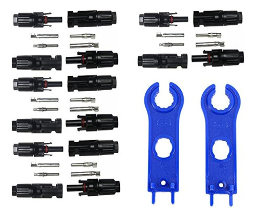 Panel Solar Mc4 Conectores Hembramacho Con Herramienta Llave