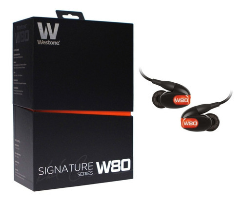 Westone W80 Gen 2 Audífonos In Ear Monitor Personal Pro Color Negro