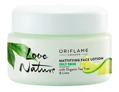 Love Nature Loción Matificante Árbol Té Aloe Crema Piel Gras