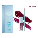 Kit Boca Rosa Lapis E Batom Matte Cor Sexta