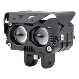 Luces Led Automotrices Con Lentes Para Motocicletas Dual C V