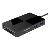 Leitor Multicard Usb C Hub Usb 3.0 8 Em 1 Cf/sd/tf/xd/memo