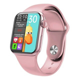 Relógio Smartwatch Hw12 Tela Infinita Notificações E Ligação Caixa Rosa