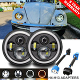 Faro Led Redondo De 7 Pulgadas Para Vw Beetle 1967-1979