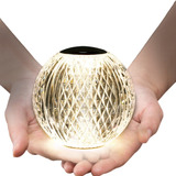 Lámpara Decorativa Esfera Táctil Led Usb 3 Tonos Iluminación