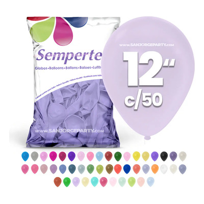 Globos Sempertex #12 C\u002F50 Fashion Pastel Elige Color Lila Fashion | MercadoLibre