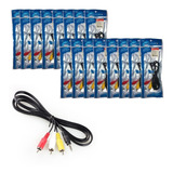 Kit 15 Cabo Áudio Auxiliar P2 3rca Para Dvd Celular P2 Tv