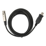 Cabo Conversor De Microfone Usb Para Fio Adaptador Xlr Com