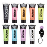 Moon Glow  pastel Blacklight De Neón Uv Face & Bo.