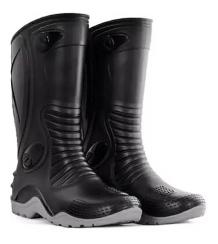 Botas De Caucho Moto Pvc Diseño Anti-impacto En El Tacon Dim