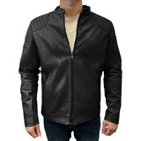 Chamarra Chaqueta Vinipiel Tipo Biker Para Hombre