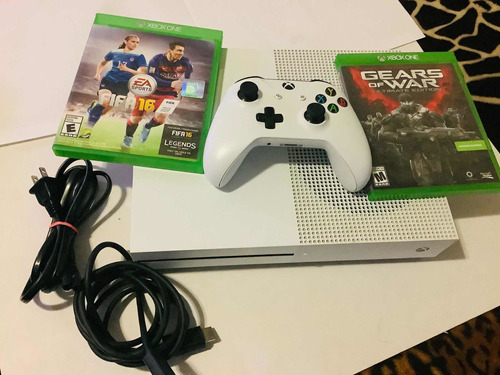 Consola Xbox One S 1tb + 2 Juegos , Muy Buen Estado