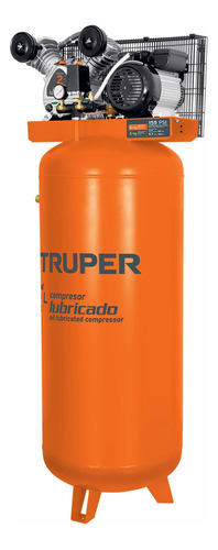 Compresor De Aire Eléctrico Truper Bifásica Naranja 220v 60h