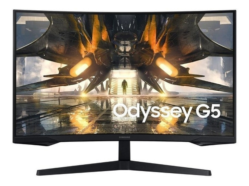 Monitor Samsung Gamer 32  Odyssey G5 S32ag55 165hz Lcd Qhd Freesync Premium 100v/240v Color Negro