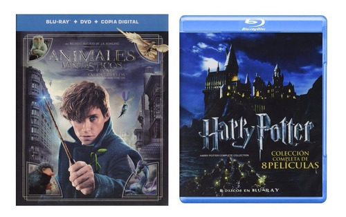 Animales Fantasticos Y Harry Potter 9 Peliculas Blu-ray