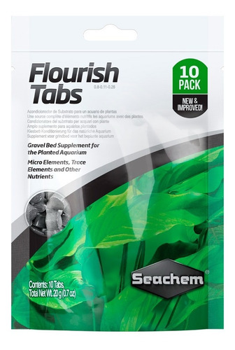 Flourish Tabs 10unid Seachem Plantado Acuario Pecera Peces