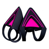 Kitty Ears Orejas De Gato Para Audifonos Razer Neon Purpura