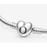 Pulsera Pandora Moments Broche Corazón Original Incluye Kit