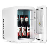Mini Refrigerador Maquillaje Con Espejo Frigobar Cosméticos