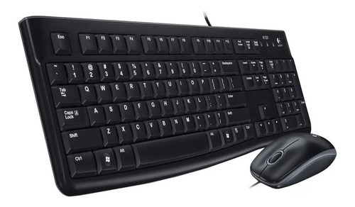 Combo Teclado Y Mouse Logitech Mk120 Kit Usb Español Ñ Slim