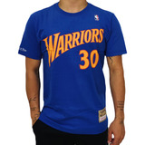 Camiseta Nba Warriors Curry Mitchell & Ness Original