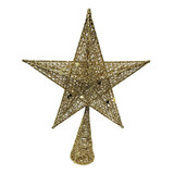 Puntal Estrella 30 Cm Oro Árbol Navidad - Sheshu Navidad