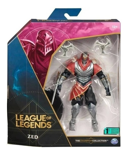 Muñeco Zed  League Of Legends Con Accesorios - 1° Edicion