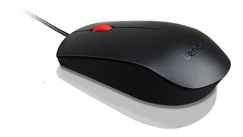 Mouse Lenovo Negro,para Diestros Y Zurdos Con Cable