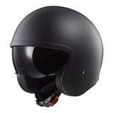 Casco Moto Ls2 Abierto 599 Spitfire Negro Mate Gaona Motos P