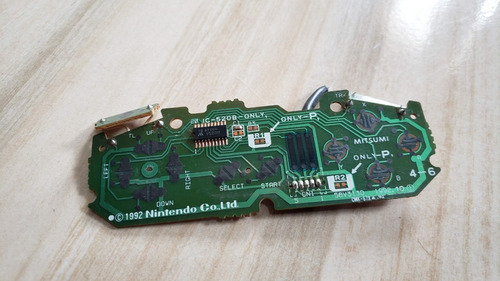 Placa Interna Do Controle Do Super Nintendo. L33