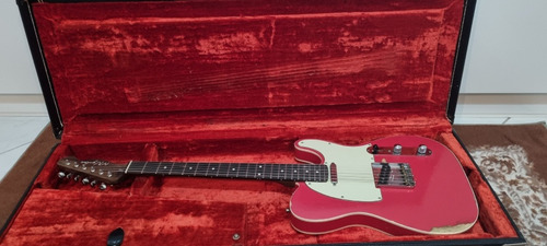 Guitarra Mv Tele Light Relic Fiesta Red.