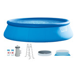 Set Piscina Intex De 15' X 48   Con Escalera Y Bomba