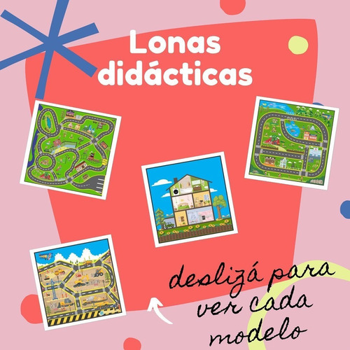 Lona Didáctica Pista De Autos Ciudad Juego Infantil