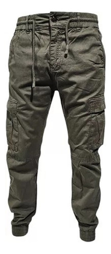 Pantalon Cargo Importado Gabardina Hombre Santoleon