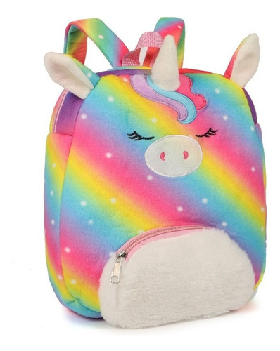 Mochila Infantil 12 Pelucheunicornio Multicolor Trendy 51319 Color Blanco Cuerno