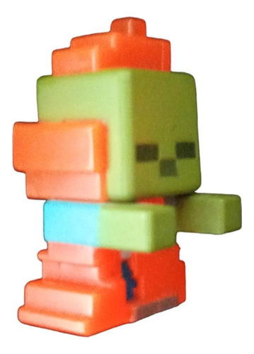 Minecraft Mini Figura Serie 3 Infiedra Zombie En Llamas