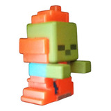 Minecraft Mini Figura Serie 3 Infiedra Zombie En Llamas