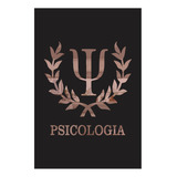 Quadro Decorativo Curso Psicologia Mdf Acrílico Espelhado Bronze