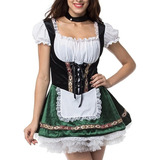 Oktoberfest Uniforme Cosplay Traje Sling Vestido