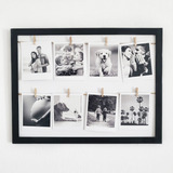 Cuadro Con Fotos Polaroid 40x30 Incluye Impresión  Y Broches