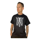 Camiseta Halloween Esqueleto Fantasia Ossos