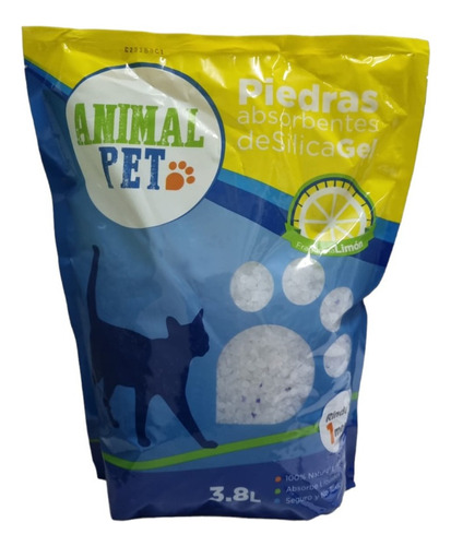 Piedras Silica Gel Animal Pet Limon X  3.8 Litros X 1700kg De Peso Neto