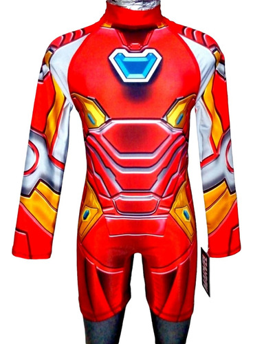 Traje De Baño Buzo Iron Man Talla 2-12